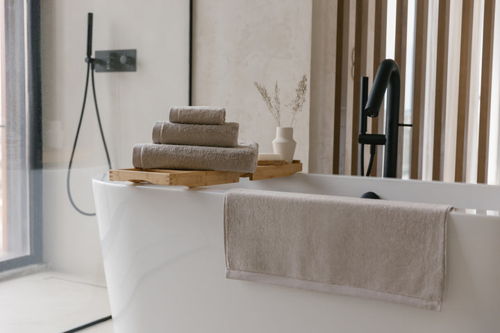 Conjunto de Toalhas de Bambu blanky