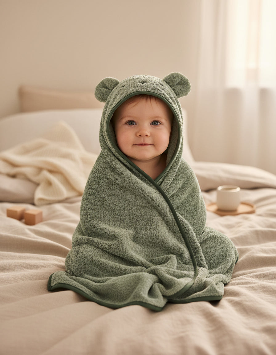 Toalha de bebé em bambu