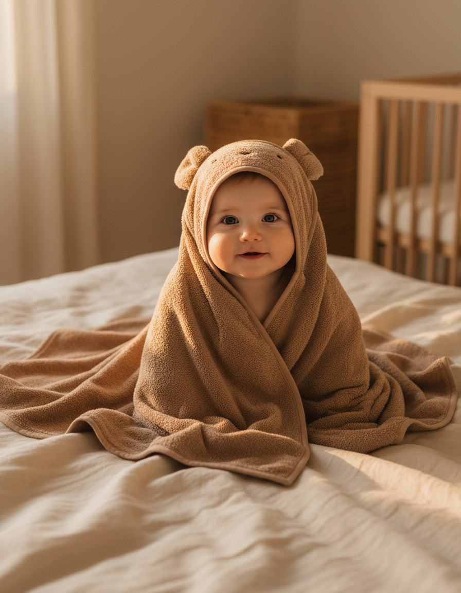 Toalha de bebé em bambu