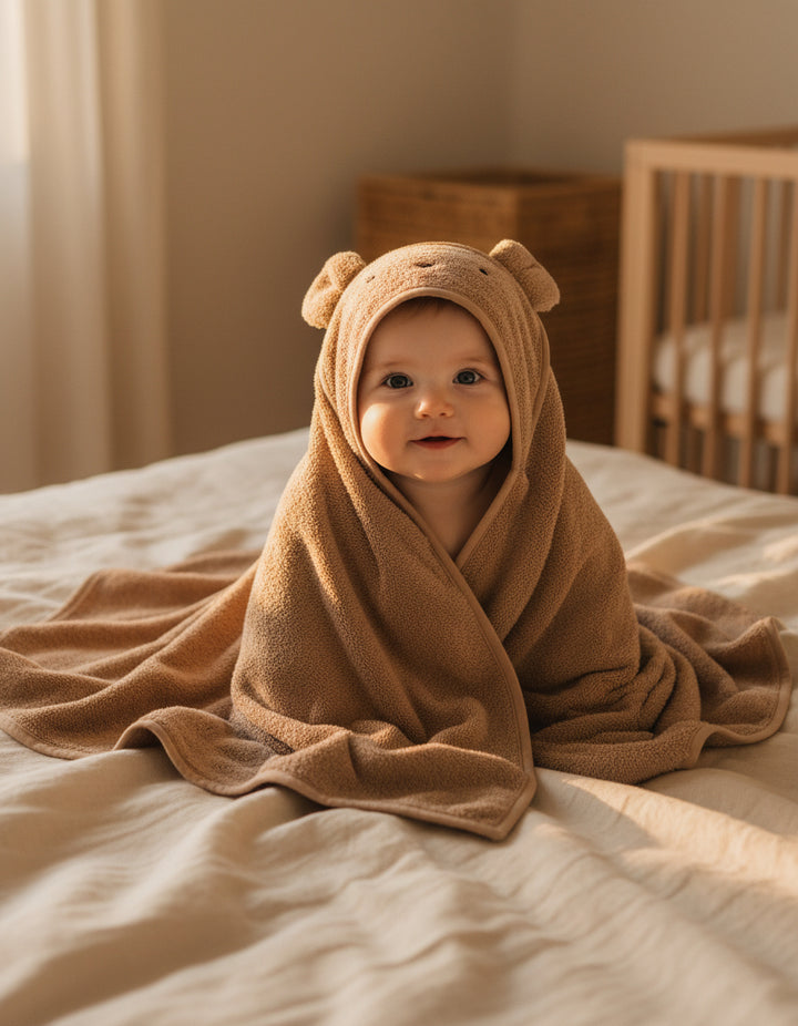 Toalha de bebé em bambu