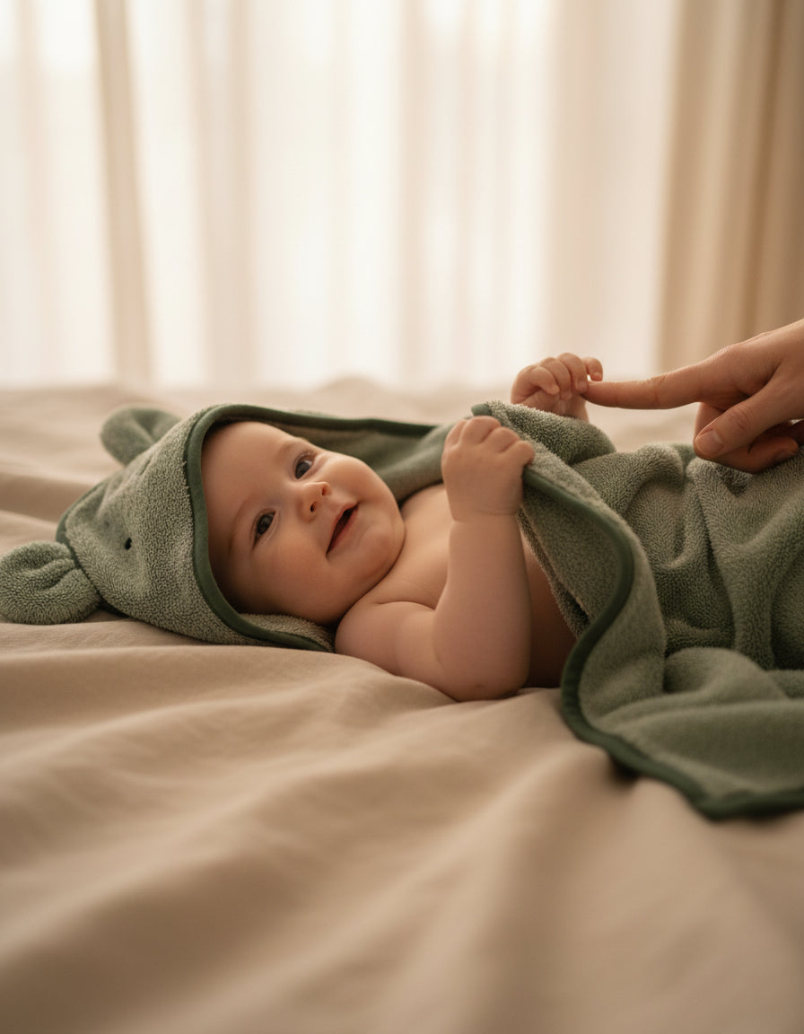 Toalha de bebé em bambu