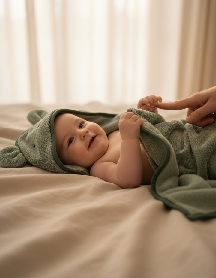 Toalha de bebé em bambu