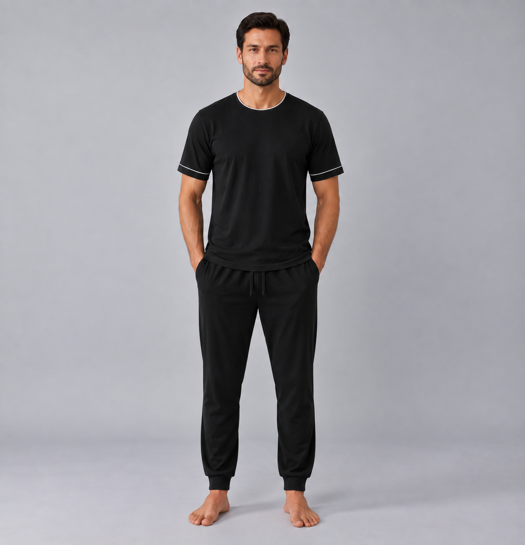 Pijama com T-shirt e Calças em Bambu