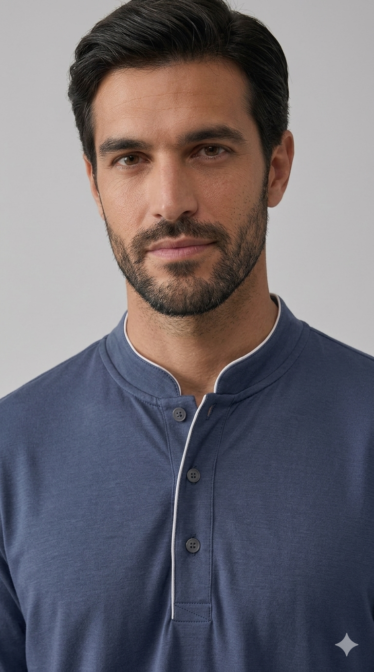 T-Shirt em Bambu Elástico para Homem