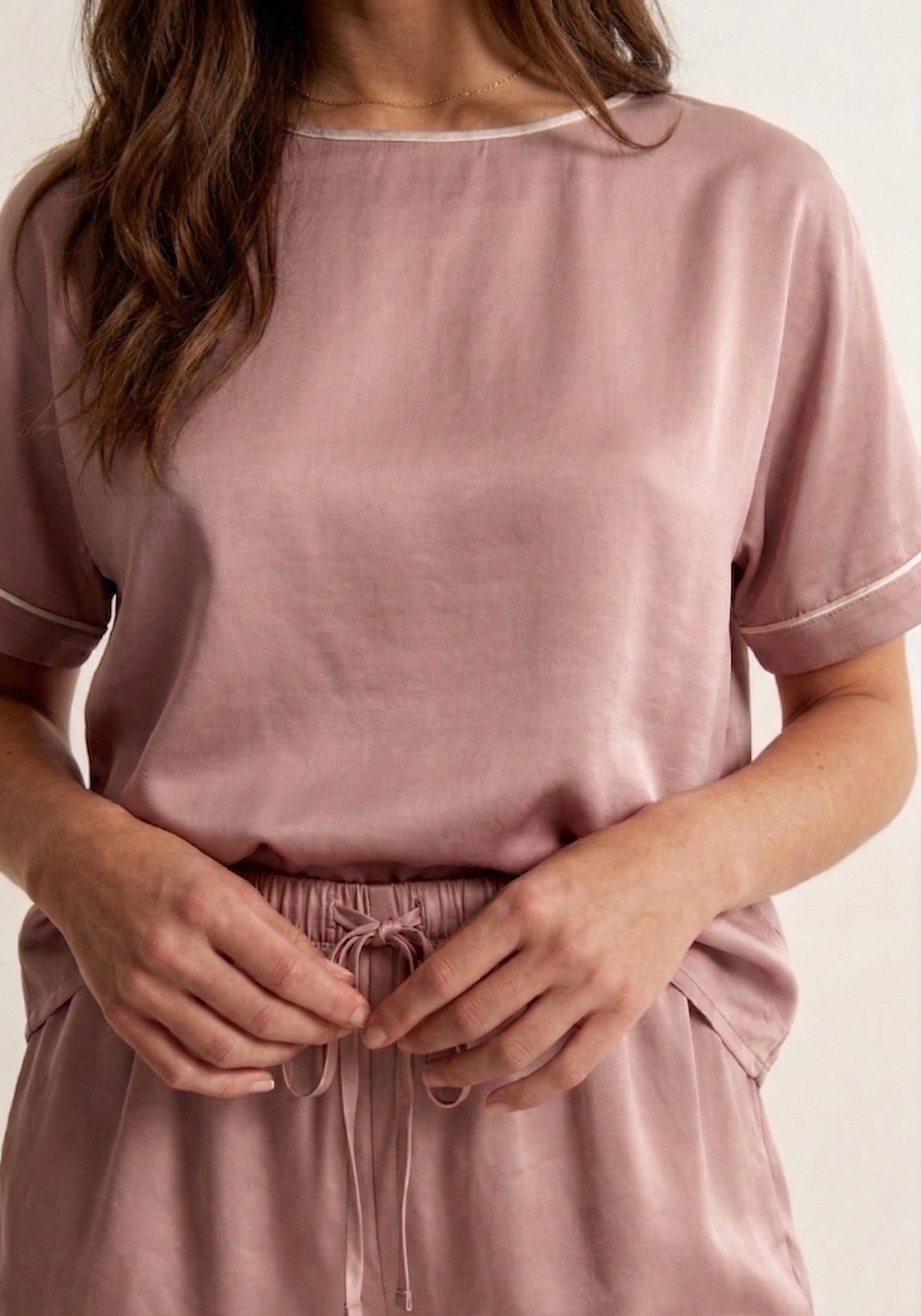 Conjunto de Pijama Curto em Bambu Elástico para Mulher