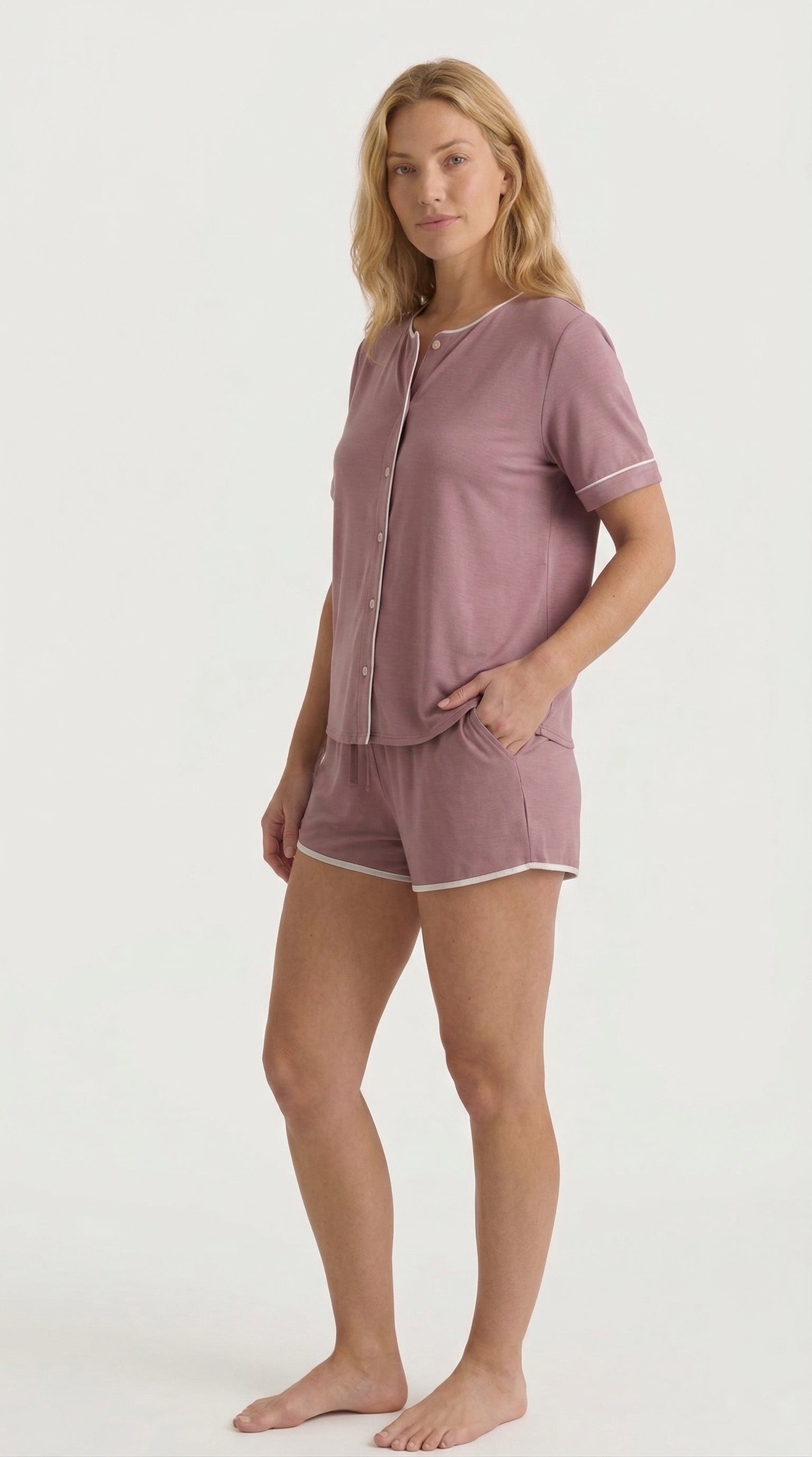 Camisa de Pijama em Bambu Elástico para Mulher