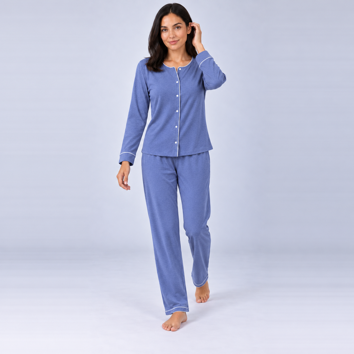 Pijama Comprido (Camisa) em Bambu