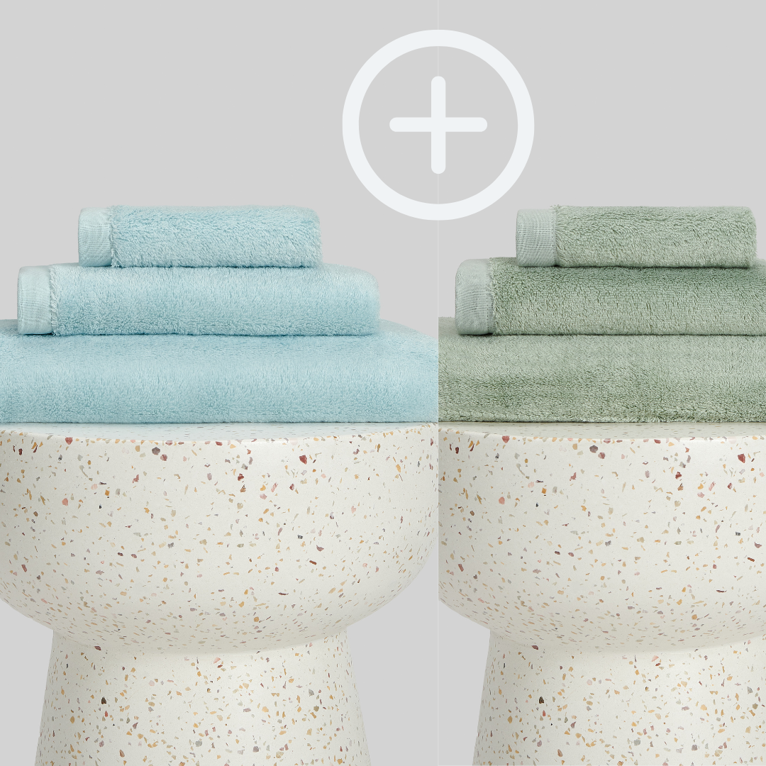 2-Pack  | Conjunto de Toalhas de Bambu blanky 