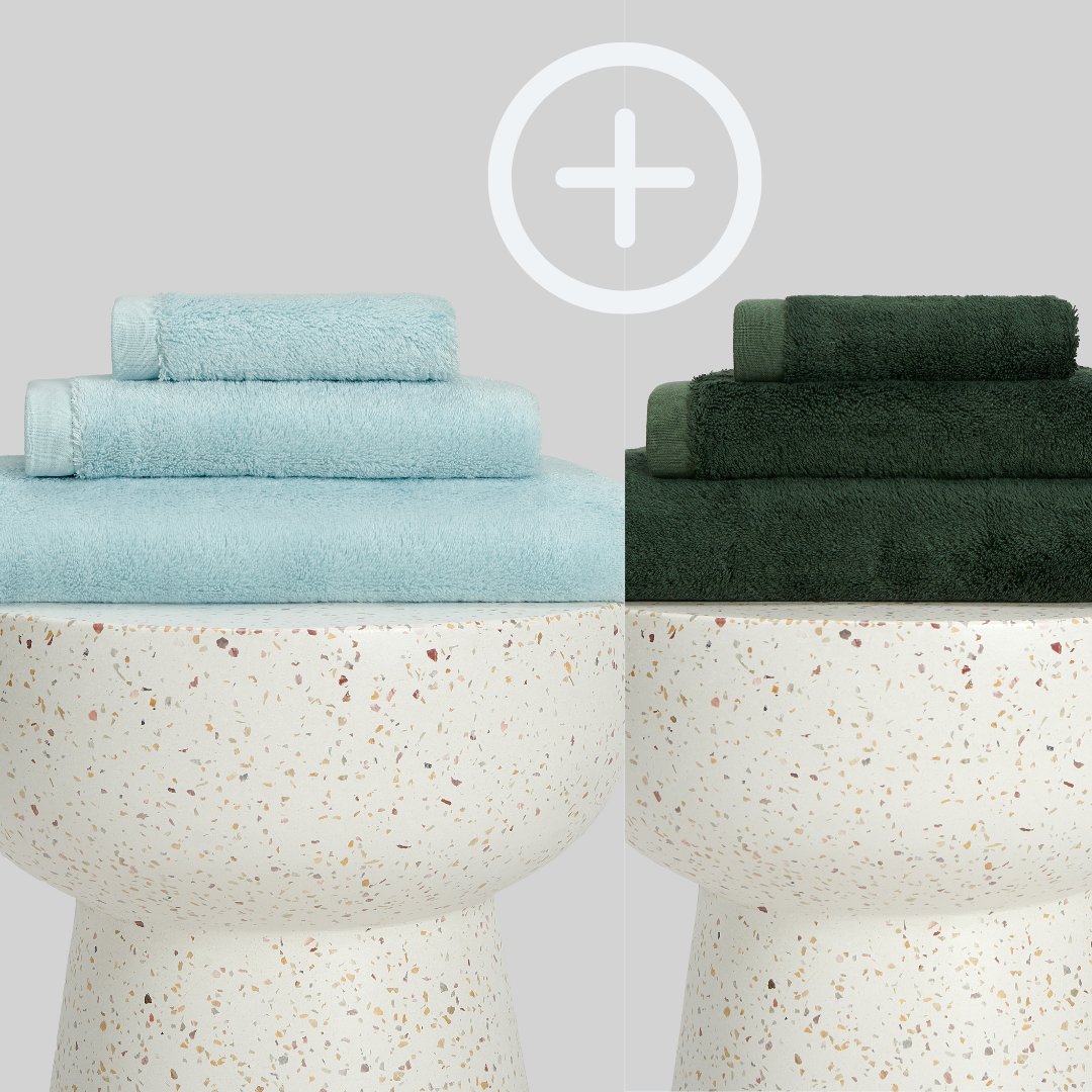 2-Pack  | Conjunto de Toalhas de Bambu blanky 