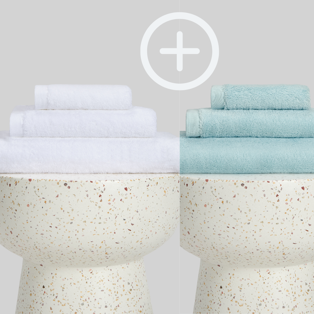 2-Pack  | Conjunto de Toalhas de Bambu blanky 