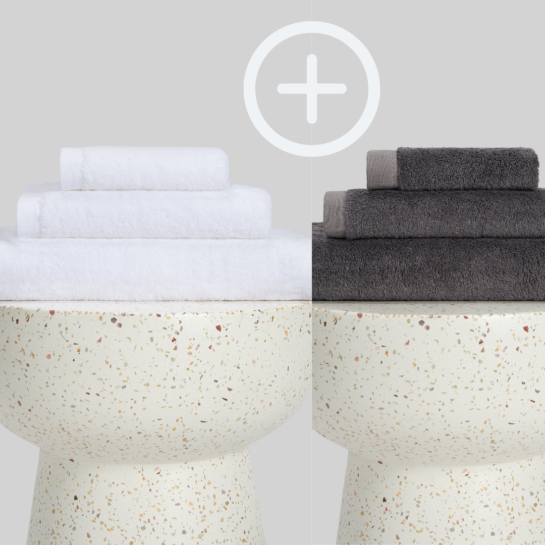 2-Pack  | Conjunto de Toalhas de Bambu blanky 