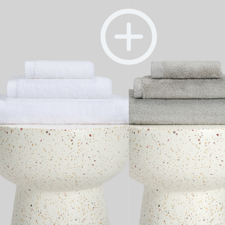 2-Pack  | Conjunto de Toalhas de Bambu blanky 