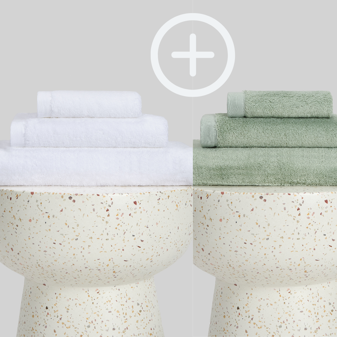 2-Pack  | Conjunto de Toalhas de Bambu blanky 