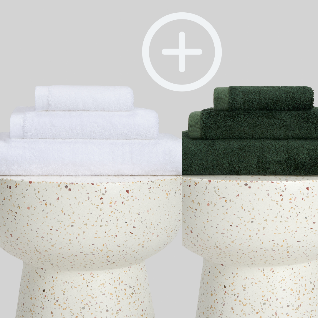 2-Pack  | Conjunto de Toalhas de Bambu blanky 
