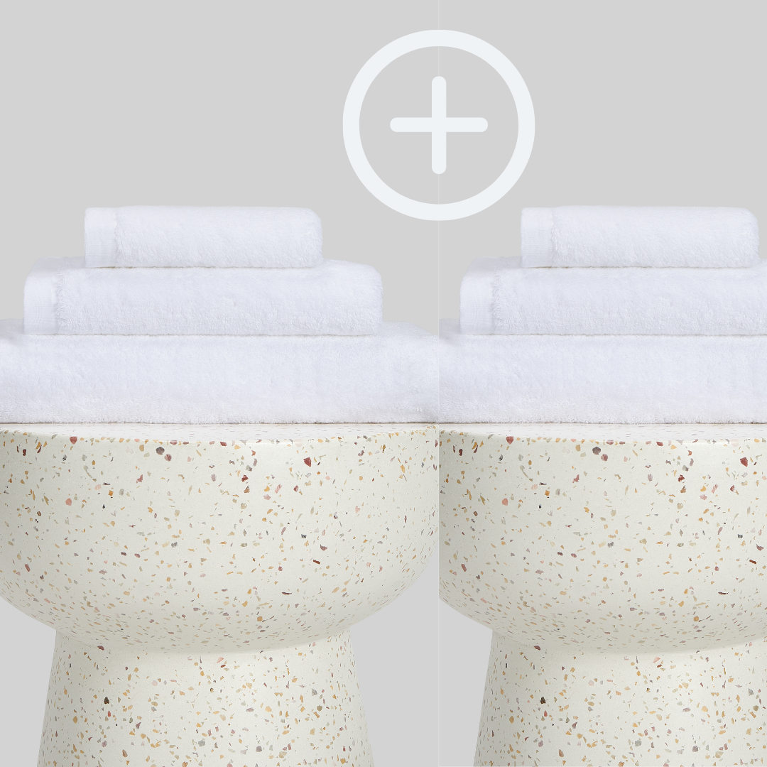 2-Pack  | Conjunto de Toalhas de Bambu blanky 