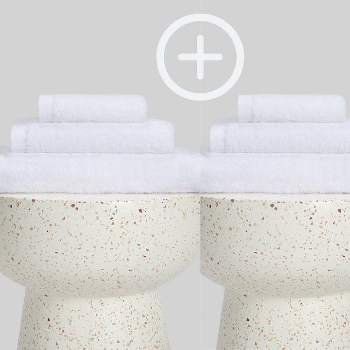 2-Pack  | Conjunto de Toalhas de Bambu blanky 