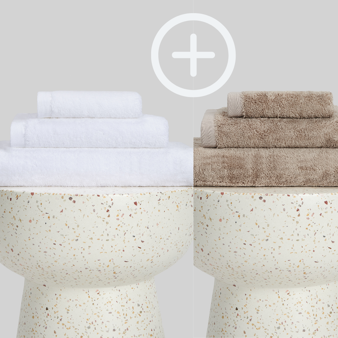 2-Pack  | Conjunto de Toalhas de Bambu blanky 