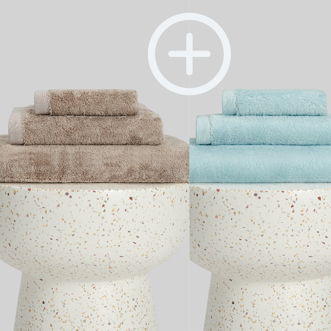 2-Pack  | Conjunto de Toalhas de Bambu blanky 