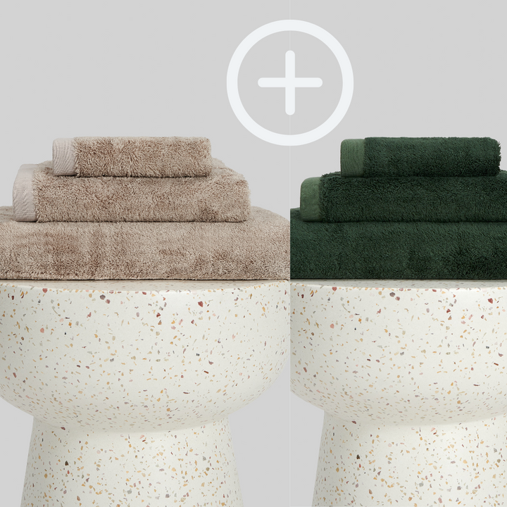 2-Pack  | Conjunto de Toalhas de Bambu blanky 