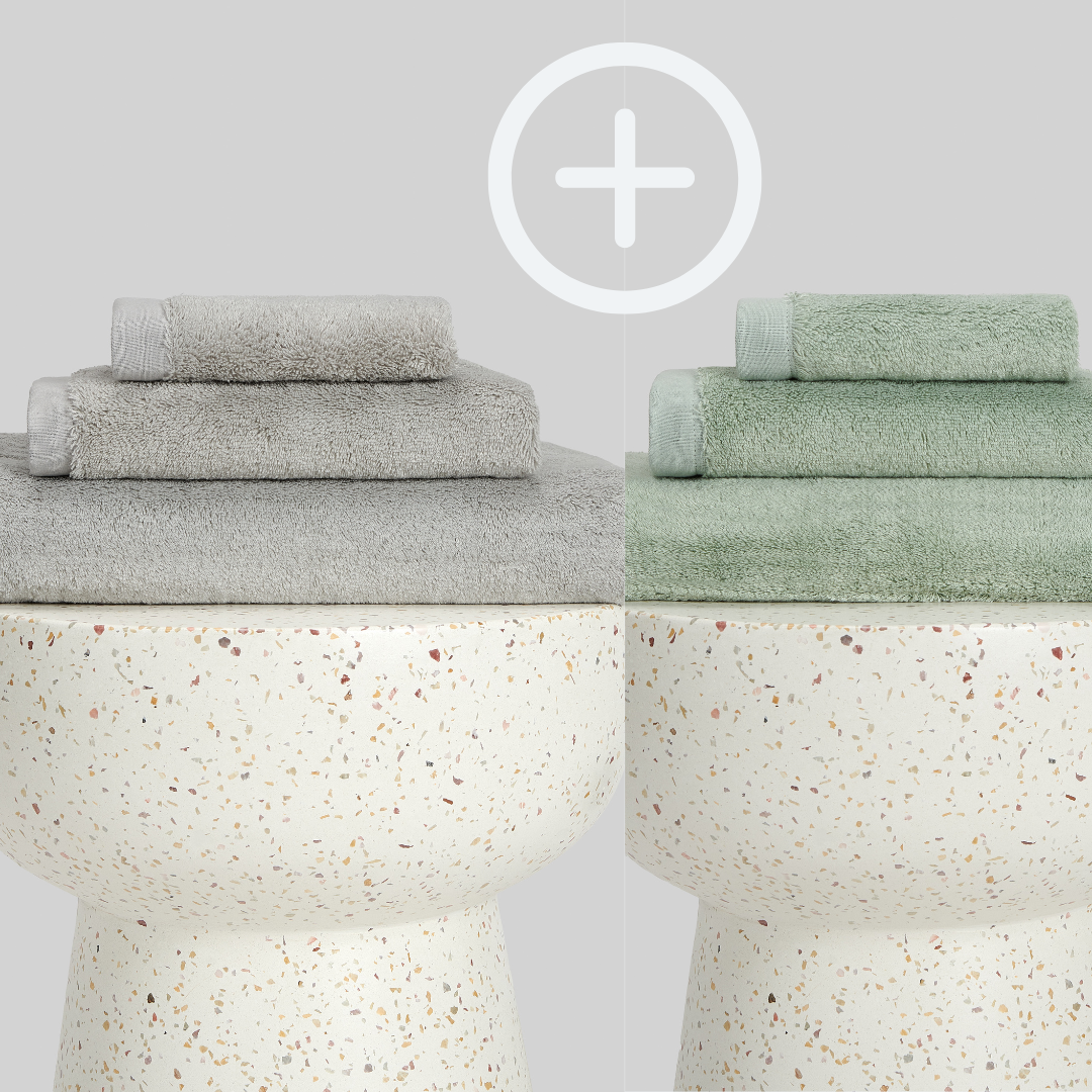 2-Pack  | Conjunto de Toalhas de Bambu blanky 