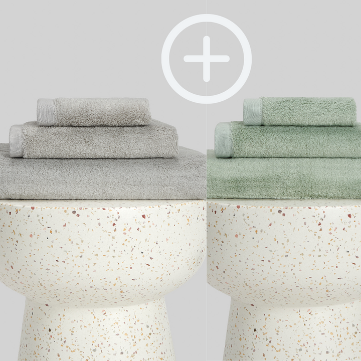 2-Pack  | Conjunto de Toalhas de Bambu blanky 