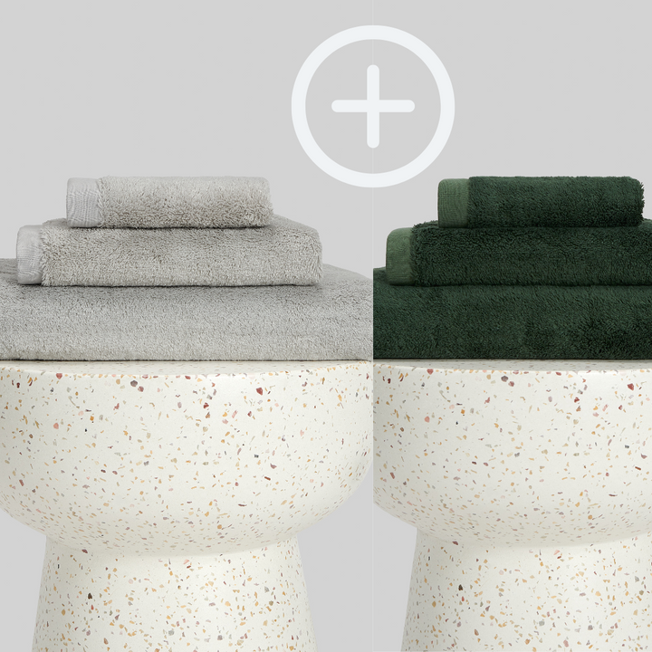 2-Pack  | Conjunto de Toalhas de Bambu blanky 