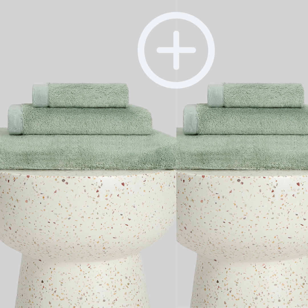2-Pack  | Conjunto de Toalhas de Bambu blanky 