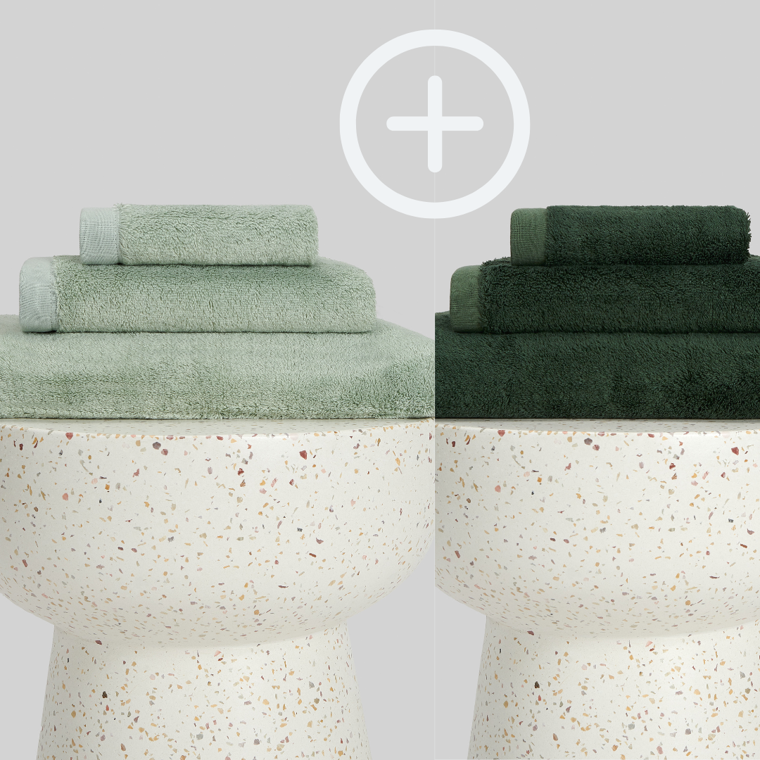 2-Pack  | Conjunto de Toalhas de Bambu blanky 