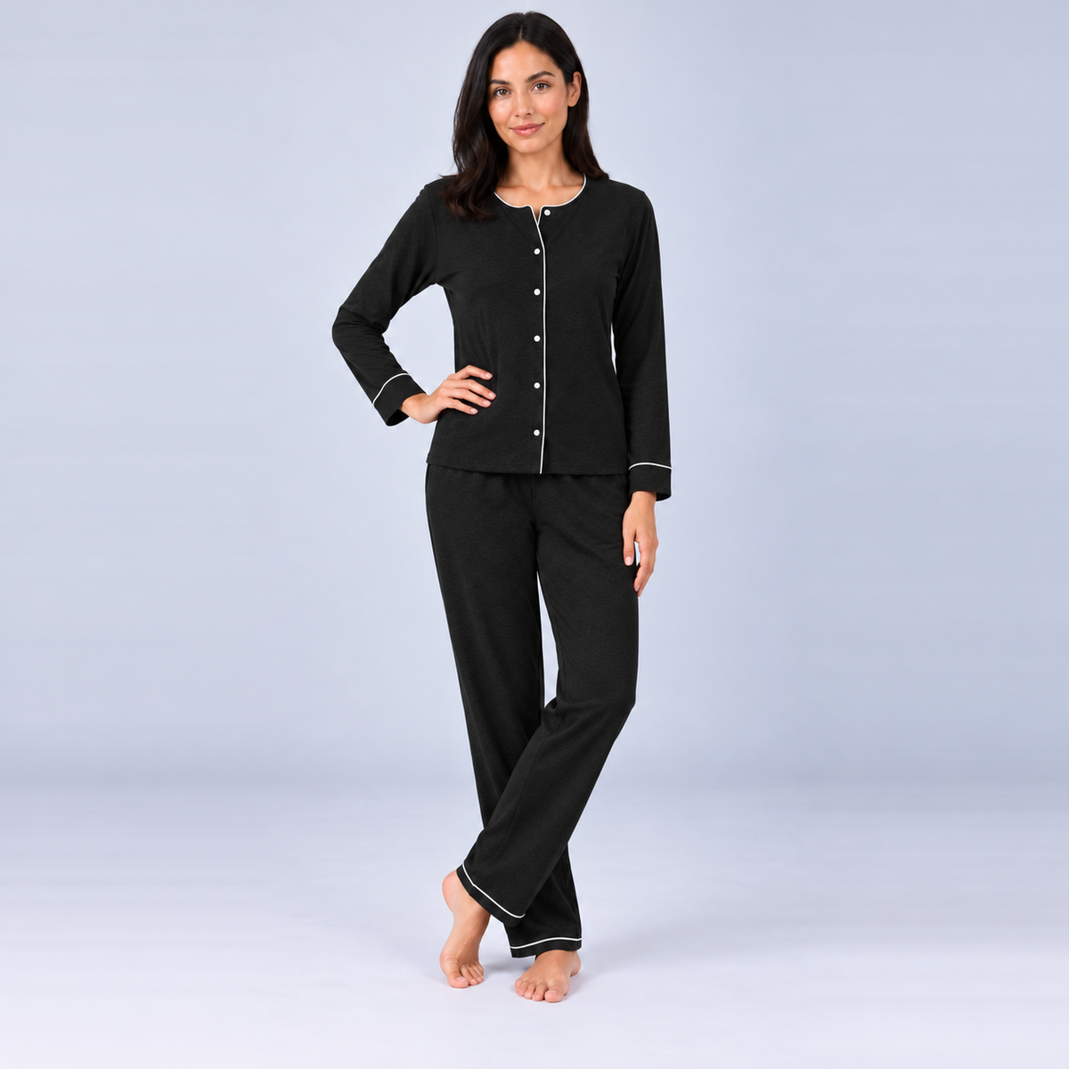 Pijama Comprido (Camisa) em Bambu