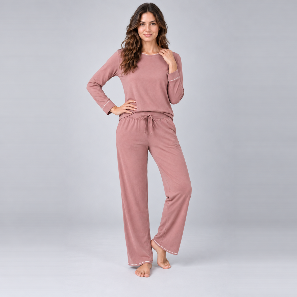 Pijama Comprido (Sweatshirt) em Bambu