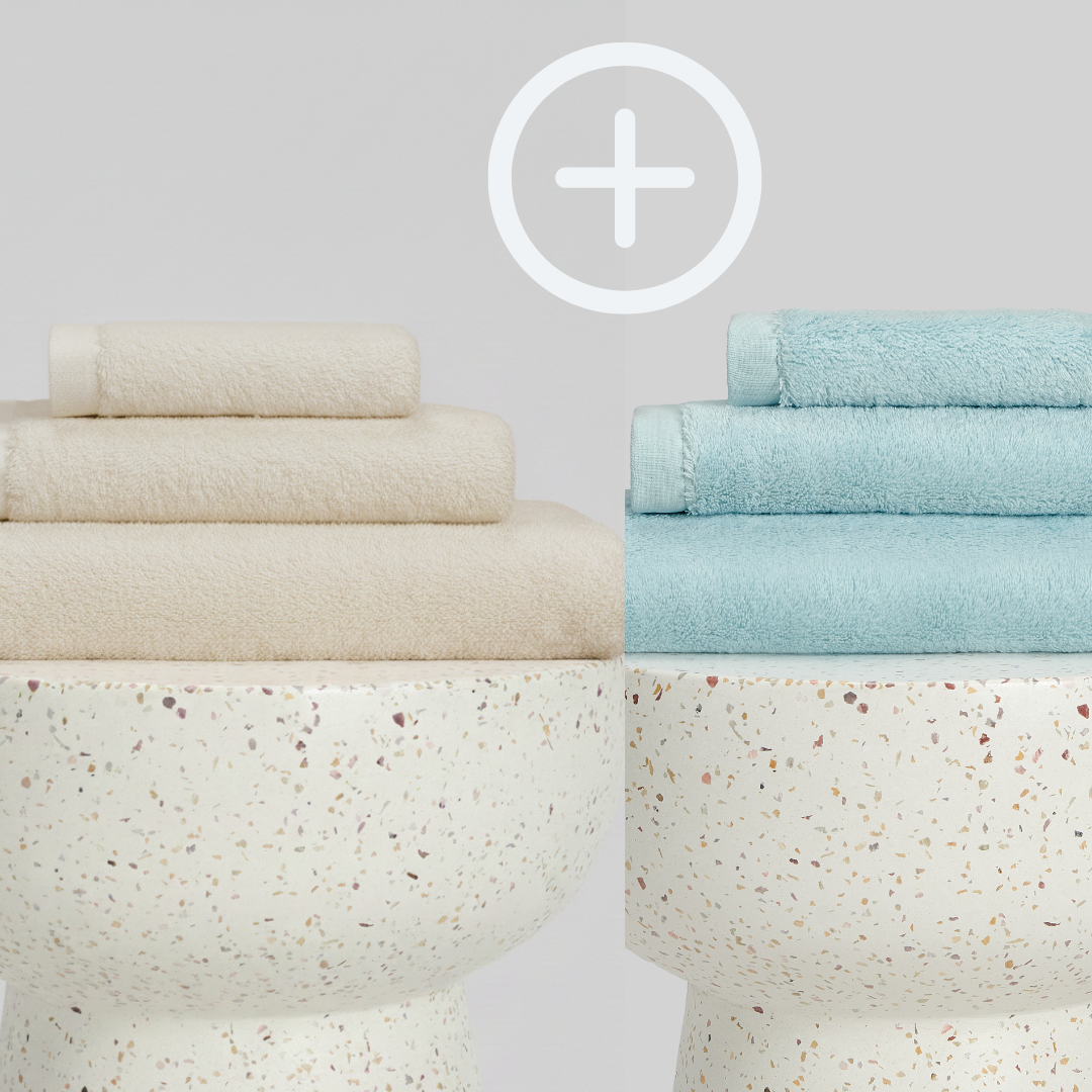 2-Pack  | Conjunto de Toalhas de Bambu blanky 