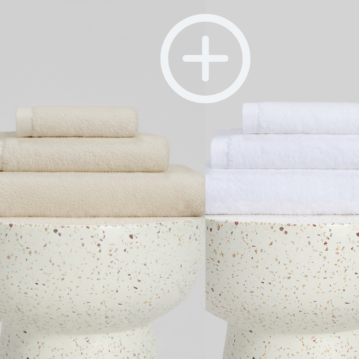 2-Pack  | Conjunto de Toalhas de Bambu blanky 