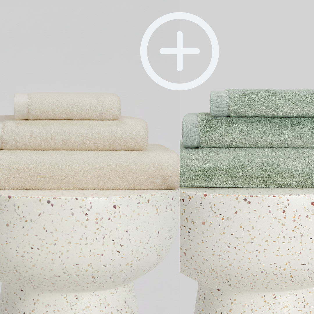 2-Pack  | Conjunto de Toalhas de Bambu blanky 