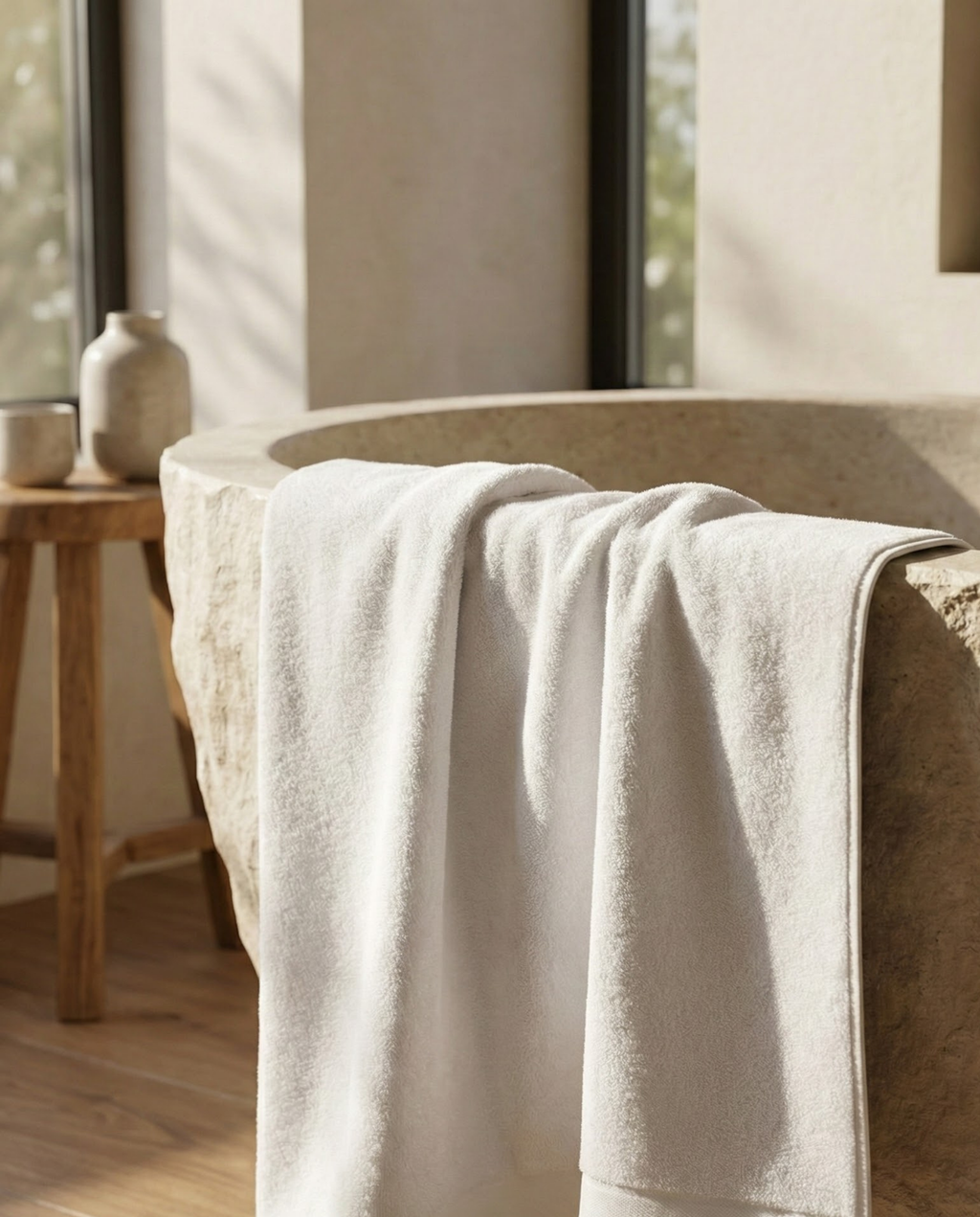 Tapete de Banho de Bambu blanky