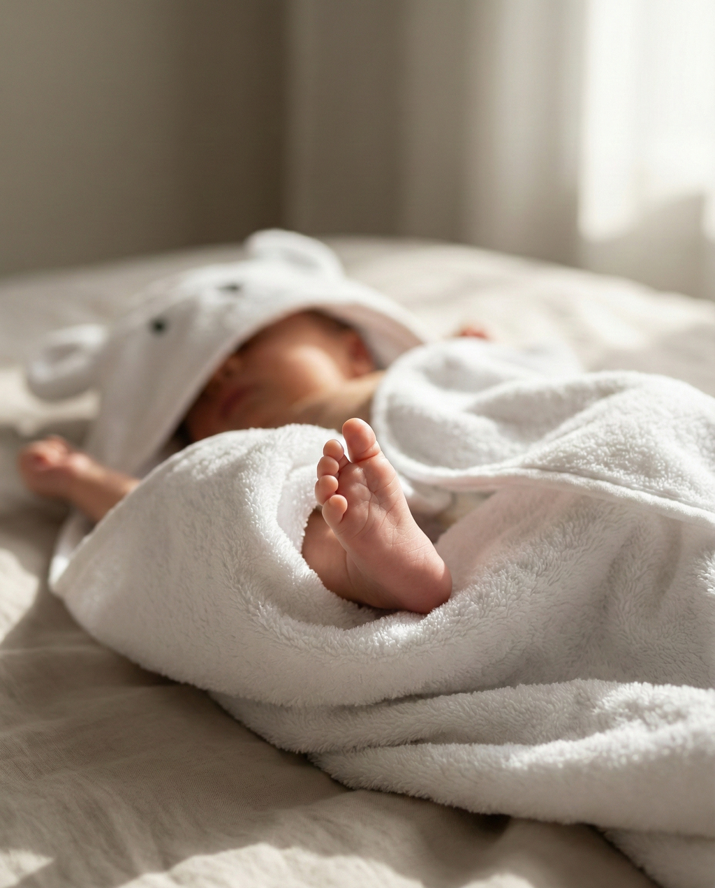 Toalha de bebé em bambu