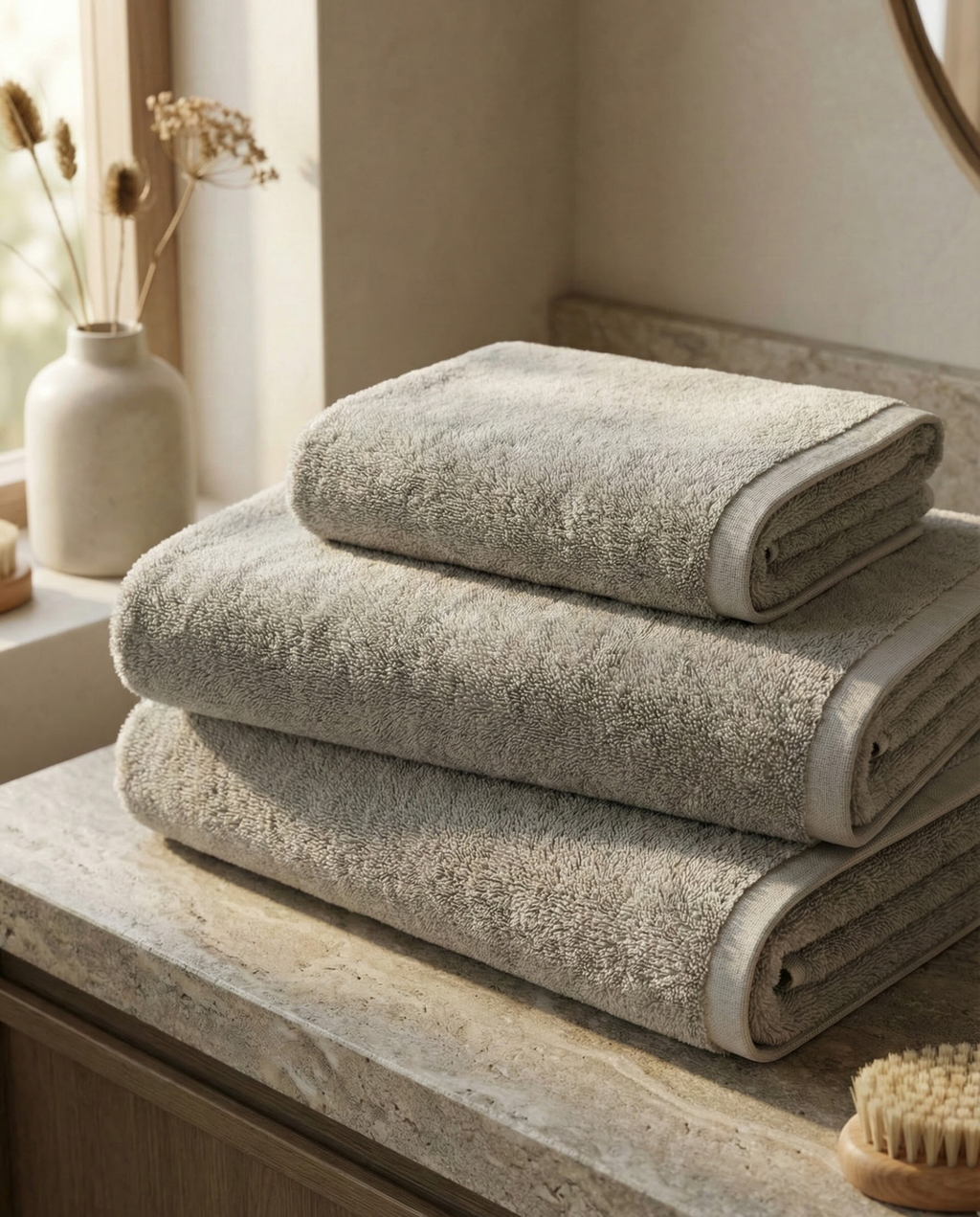 2-Pack  | Conjunto de Toalhas de Bambu blanky 